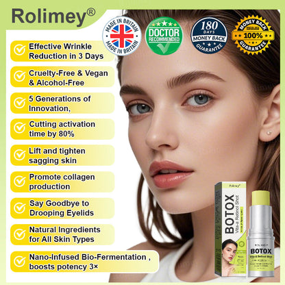 👨‍⚕️Made and shipped from the UK ✅ Rolimey® Botox & Vita-A Retinol Shot Wrinkle-Lift Tightening stick