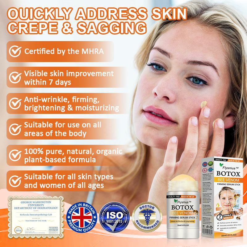 🎁🌿🌟Made and Shipped from UK✨Flysmus® Botox Bee Venom Firming Stick-Last Day Promotion 70% OFFMHRA Approved✨Flysmus™ Botox Bee Venom Firming Serum Stick🔥LAST DAY 70% OFF