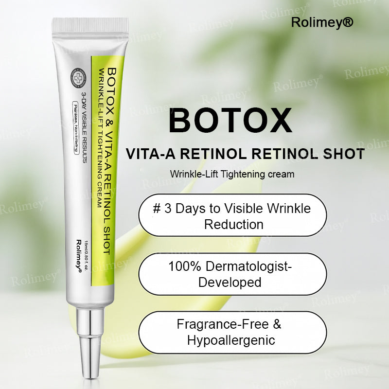 👍🌟💫Made and shipped from the UK 💫Rolimey® Botox & Vita-A Retinol Shot Wrinkle-Lift Tightening cream - Last Day Promotion 70% OFF