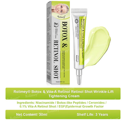 👍🌟💫Made and shipped from the UK 💫Rolimey® Botox & Vita-A Retinol Shot Wrinkle-Lift Tightening cream - Last Day Promotion 70% OFF