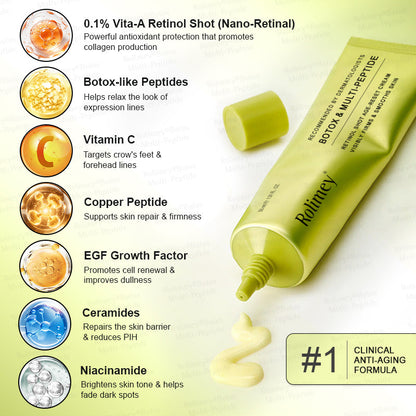 💐🌟Rolimey® Multi-Peptide Retinol Shot Wrinkle-Lift Cream