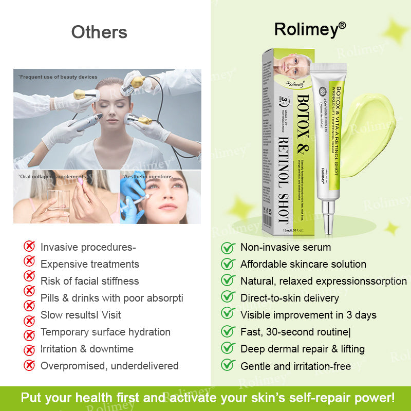 👍🌟💫Made and shipped from the UK 💫Rolimey® Botox & Vita-A Retinol Shot Wrinkle-Lift Tightening cream - Last Day Promotion 70% OFF