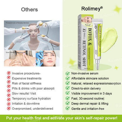 👍🌟💫Made and shipped from the UK 💫Rolimey® Botox & Vita-A Retinol Shot Wrinkle-Lift Tightening cream - Last Day Promotion 70% OFF