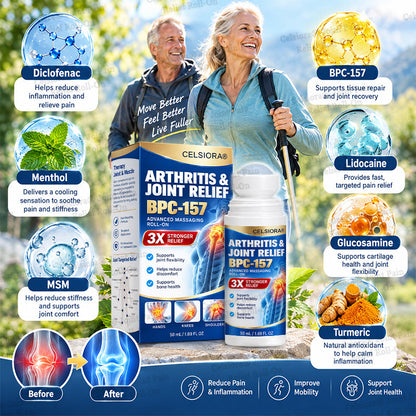 👨‍⚕️UK Official Store: Celsiora® BPC-157 Arthritis & Joint Pain Relief Advanced Massage Roll-On-Last Day Promotion 70% OFF