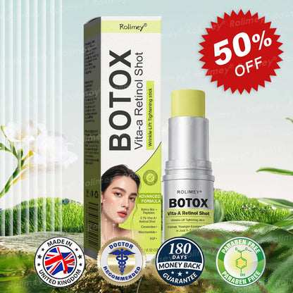 👨‍⚕️Made and shipped from the UK ✅ Rolimey® Botox & Vita-A Retinol Shot Wrinkle-Lift Tightening stick