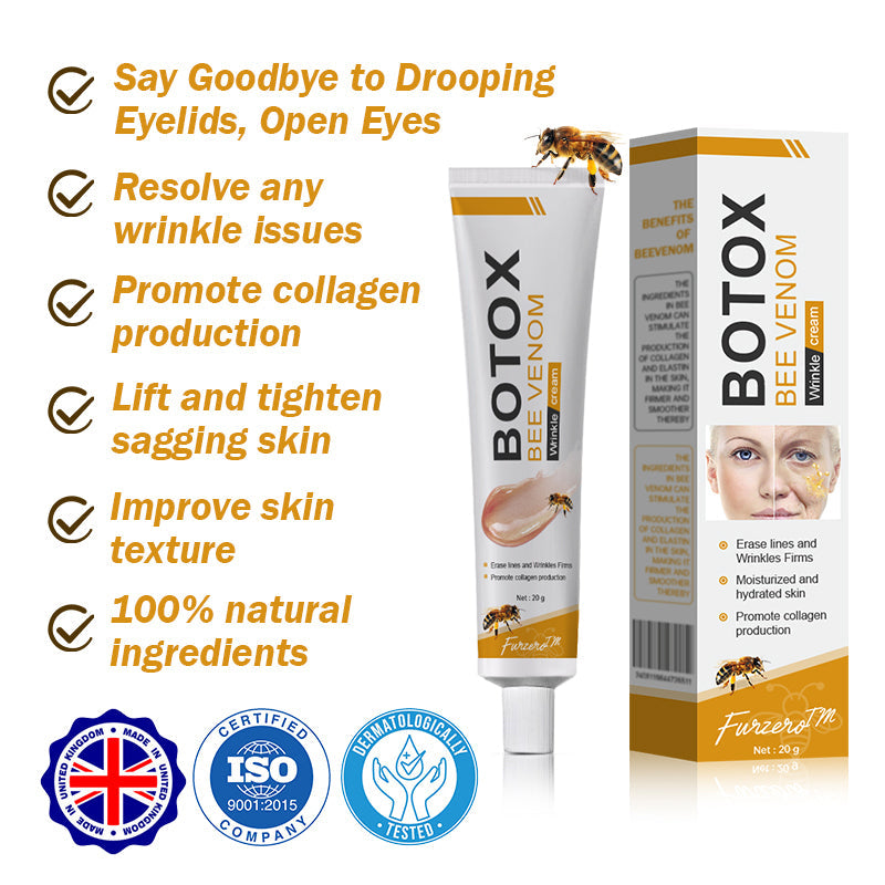 (✅Made and Shipped from UK👨‍⚕️)✨Flysmus® Botox Bee Venom Wrinkle Removal Cream-Last Day Promotion 70% OFF