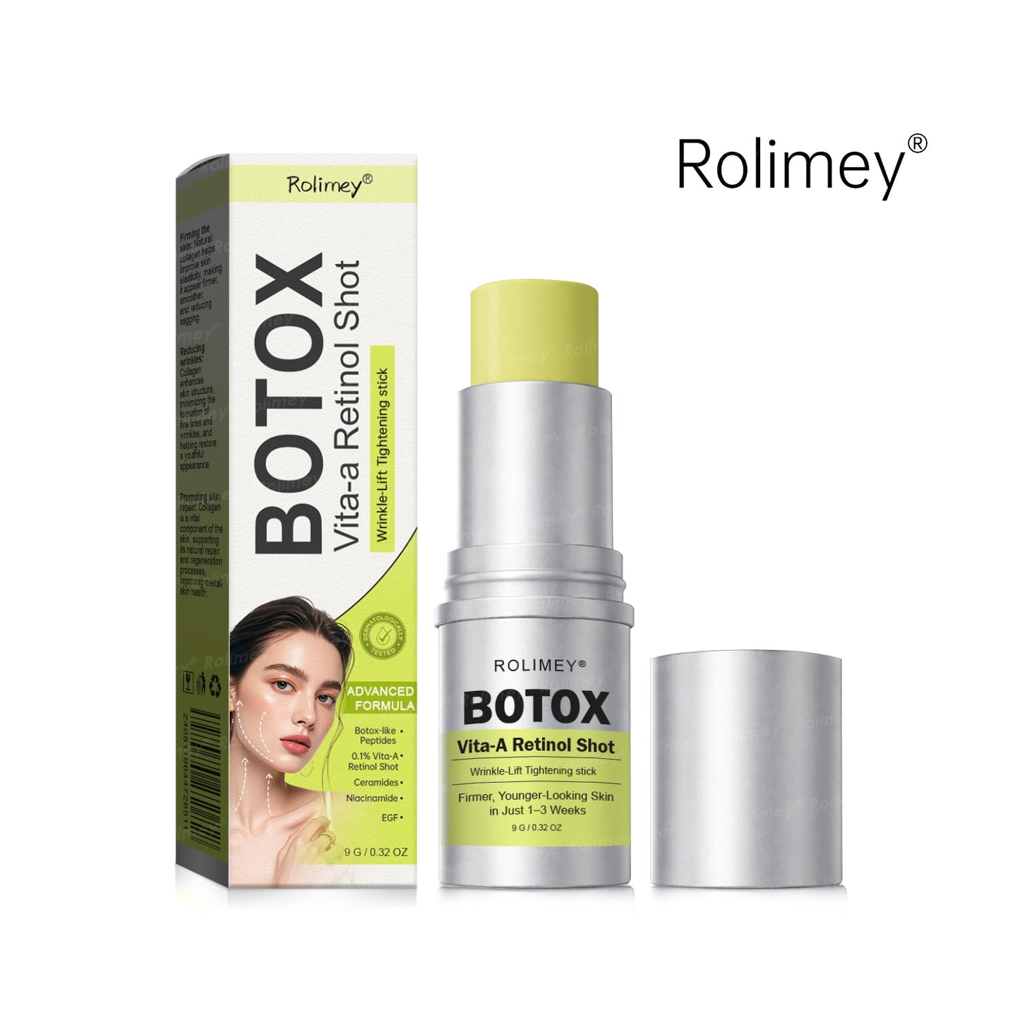 👨‍⚕️Made and shipped from the UK ✅ Rolimey® Botox & Vita-A Retinol Shot Wrinkle-Lift Tightening stick