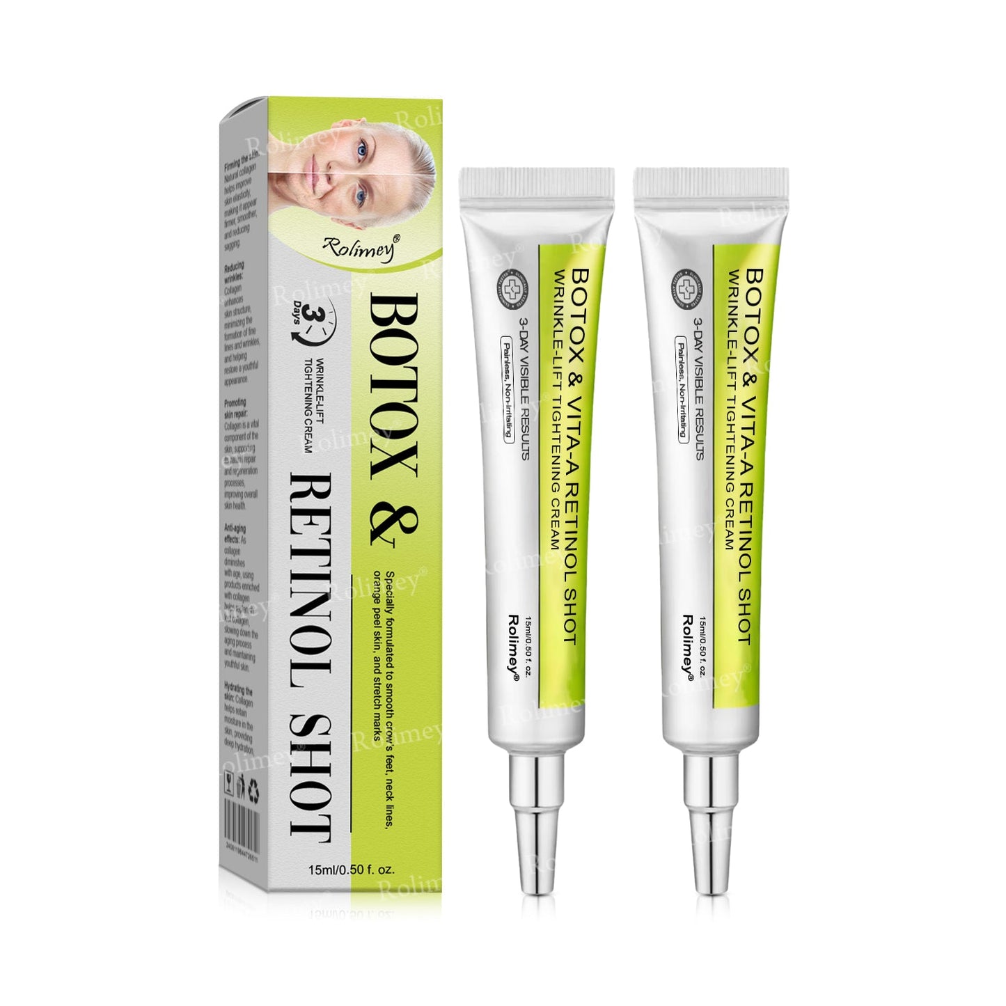 👍🌟💫Made and shipped from the UK 💫Rolimey® Botox & Vita-A Retinol Shot Wrinkle-Lift Tightening cream - Last Day Promotion 70% OFF